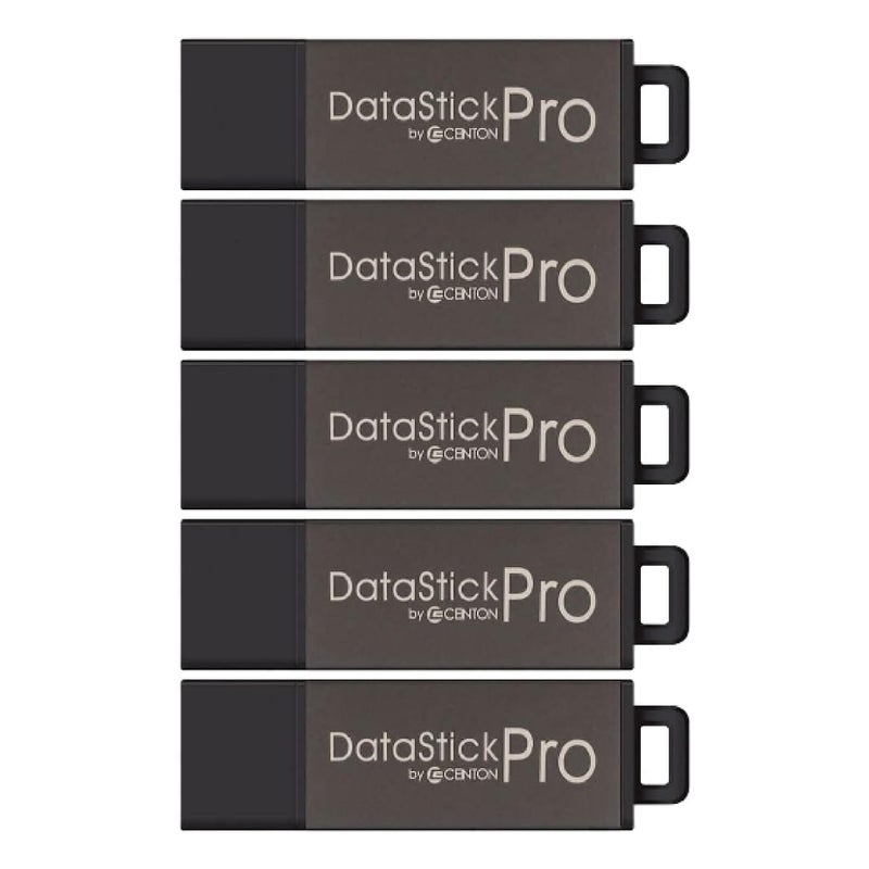 Centon 8GB DataStick Pro by Centon, 5 Pack, USB 2.0 Flash Drive Memory Stick for Storage and Backup - Image 1